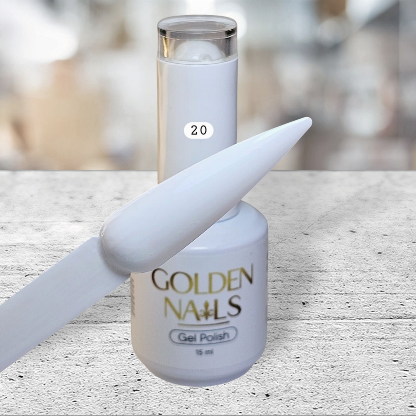 Gel Polish blanco ligero 020 GEL (NUEVO)