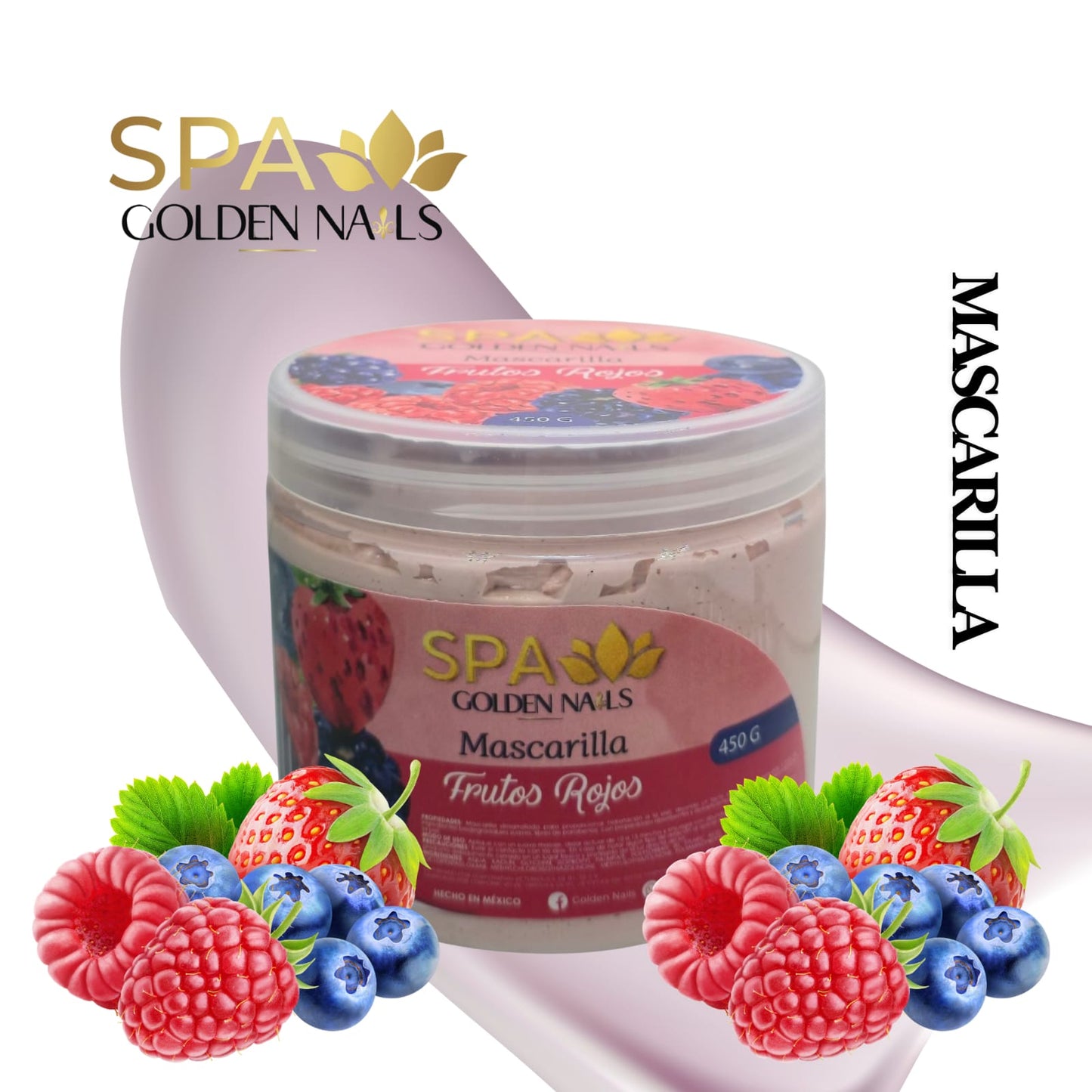 MASCARILLA FRUTOS ROJOS PARA MANOS Y PIES DE 450GR