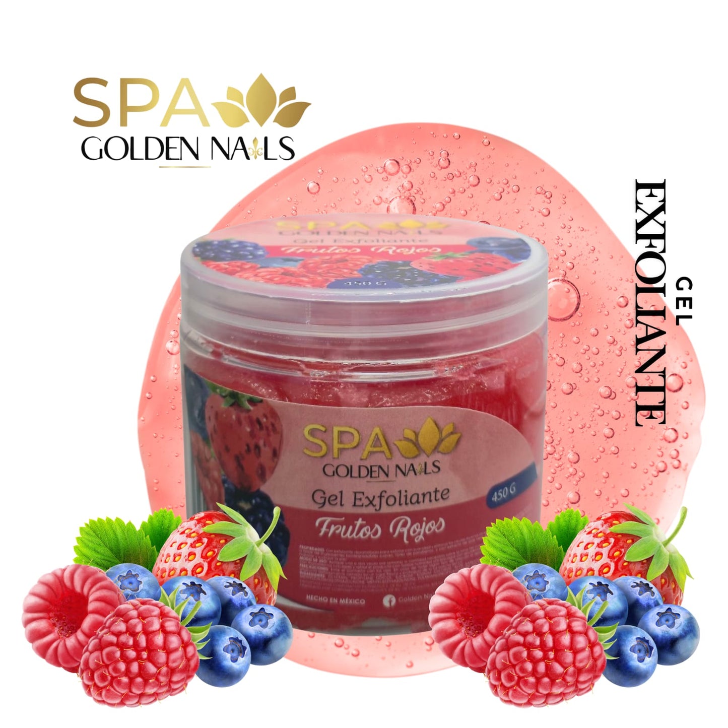 GEL EXFOLIANTE FRUTOS ROJOS PARA PIES Y MANOS 450GR