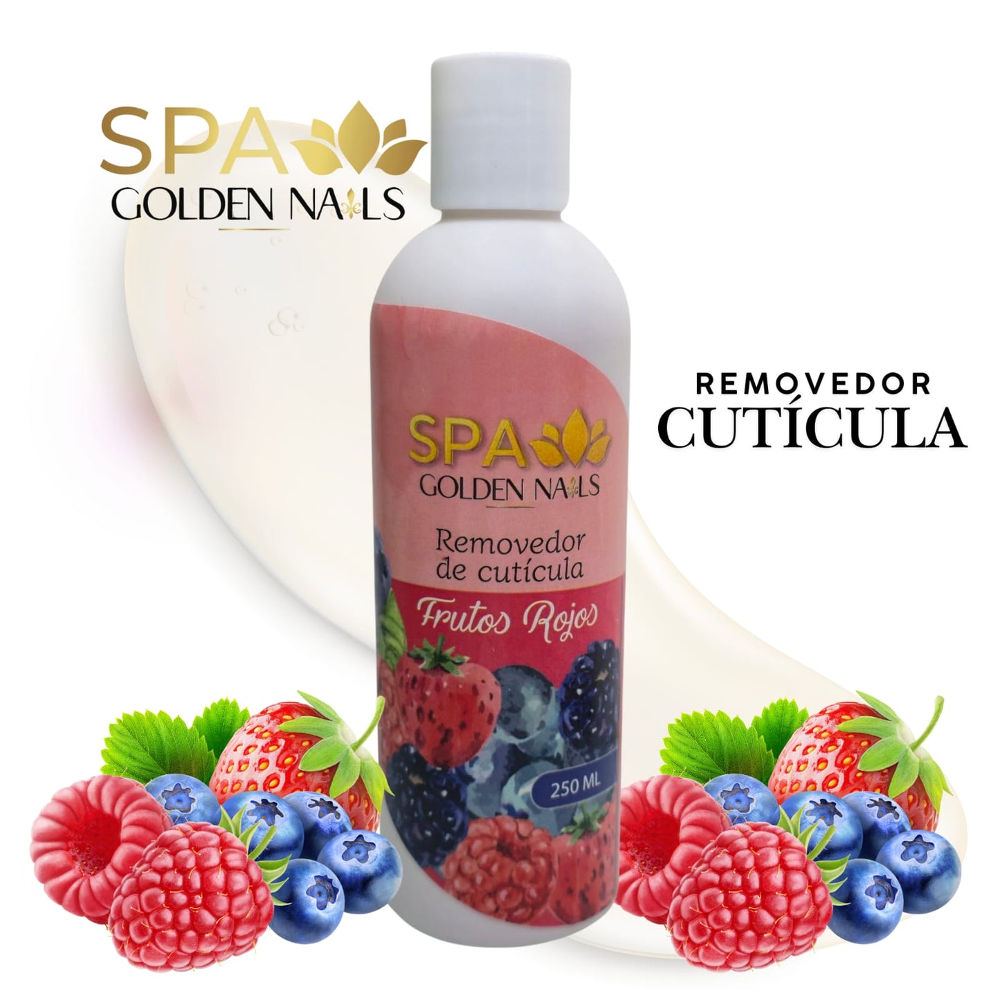 REMOVEDOR DE CUTICULA LIQUIDA FRUTOS ROJOS DE 250ML