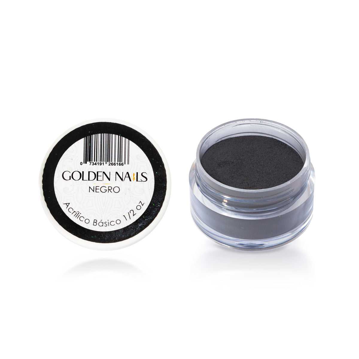 Negro Golden Color 1/2 acrilico para 3d y estructura de uñas