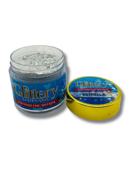 Estrella Navidad Encantada Glitter 1oz
