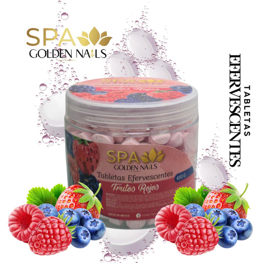 TABLETAS EFERVECENTES ANTIOXIDANTES MANOS Y PIES FRUTOS ROJOS 450GR