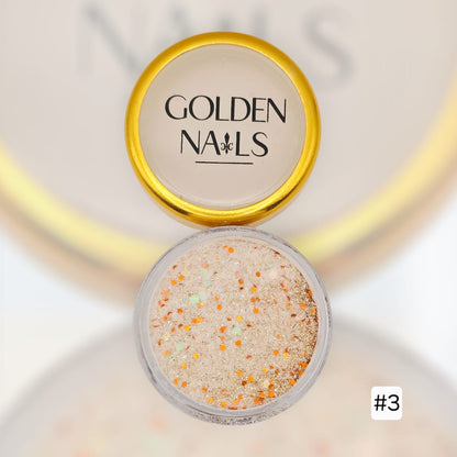 MIX GLITTERY CON ACRILICO