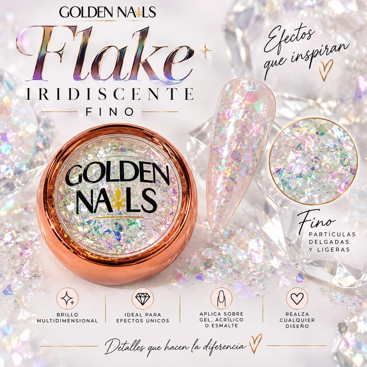 FLAKE  EFECTOS IRIDISENTES