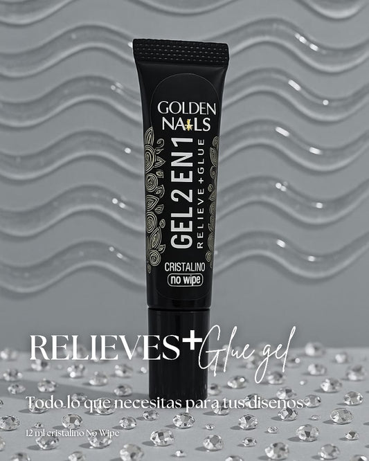 Glue Gel 2-1 Nails pegamento para cristaleria, bisuteria, soft gel y Relieves