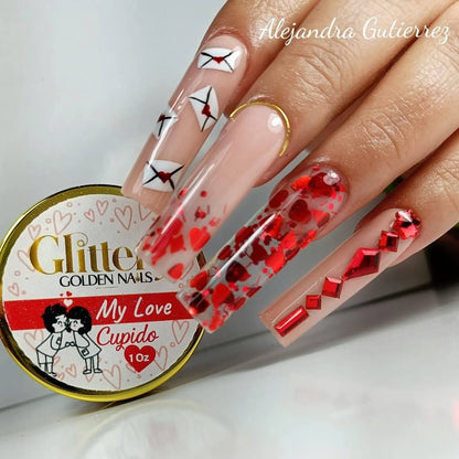 GLITTERY CUPIDOS 10Z