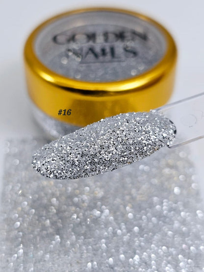 MIX GLITTERY GOLDEN NAILS