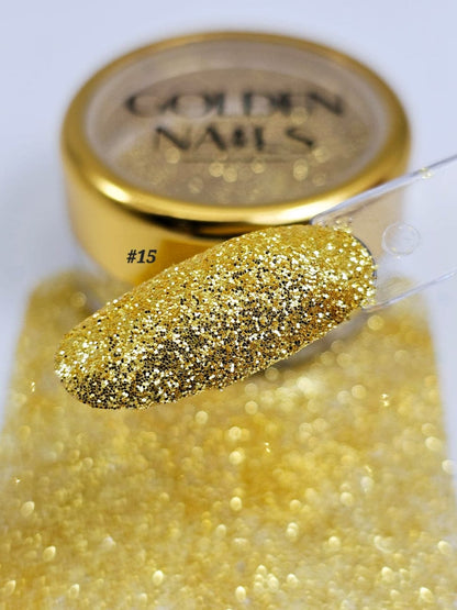 MIX GLITTERY GOLDEN NAILS