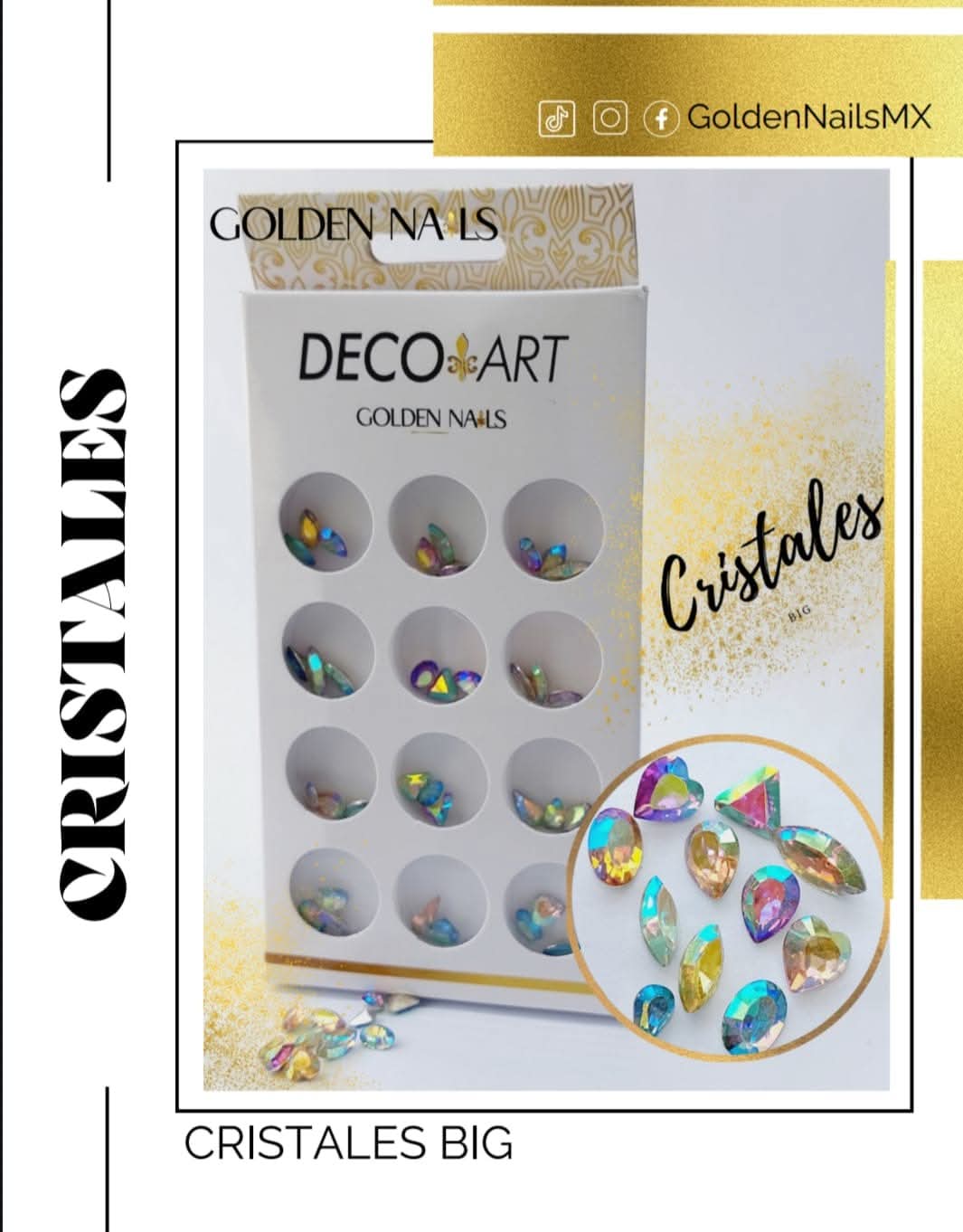 DECO ART GOLDEN NAILS