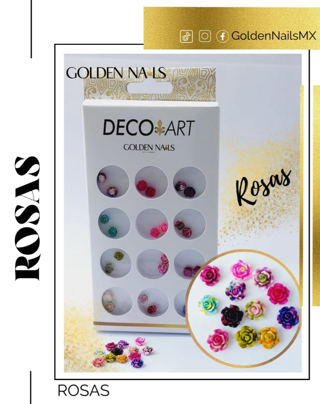 DECO ART GOLDEN NAILS