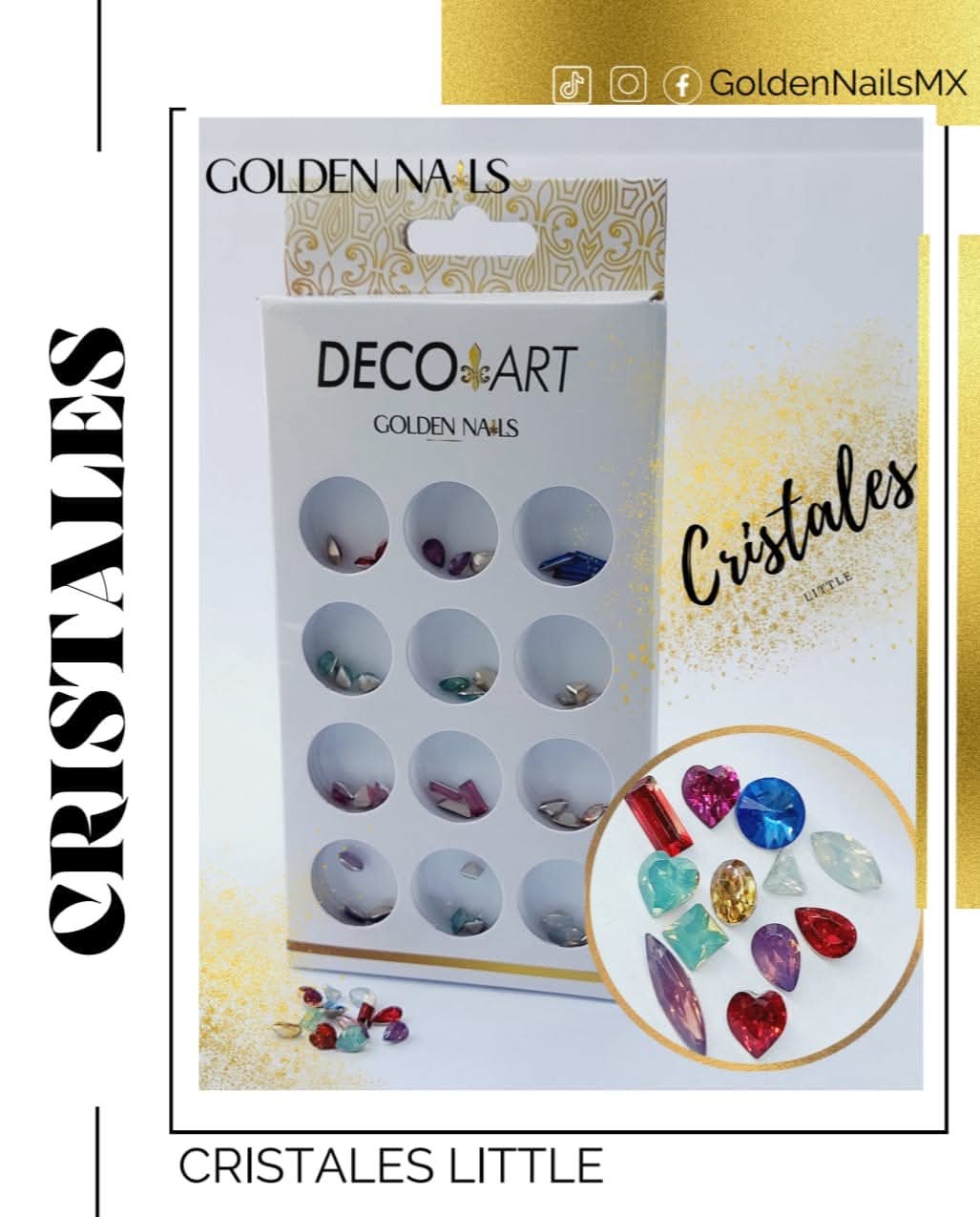 DECO ART GOLDEN NAILS