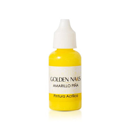 PINTURAS  DE 8ML PARA DISEÑO DE UÑAS  GOLDEN NAILS