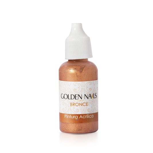 PINTURAS  DE 8ML PARA DISEÑO DE UÑAS  GOLDEN NAILS