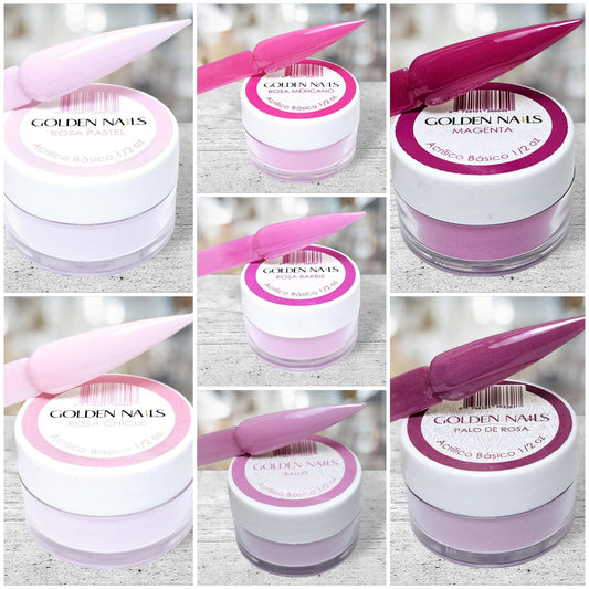 GOLDEN COLORS 1/2 OZ COLORES ROSAS