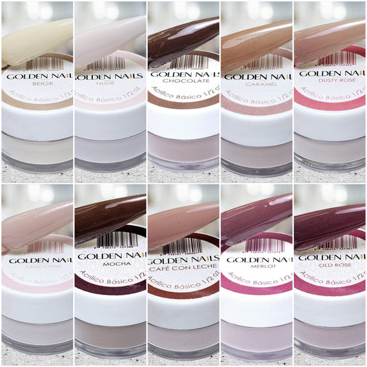 GOLDEN COLORS DE 1/2OZ TONOS CAFES