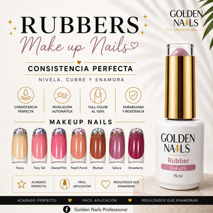 RUBBER GEL PARA NIVELAR GOLDEN 15ML