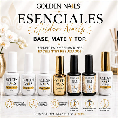 BASES & TOPS COAT GOLDEN NAILS