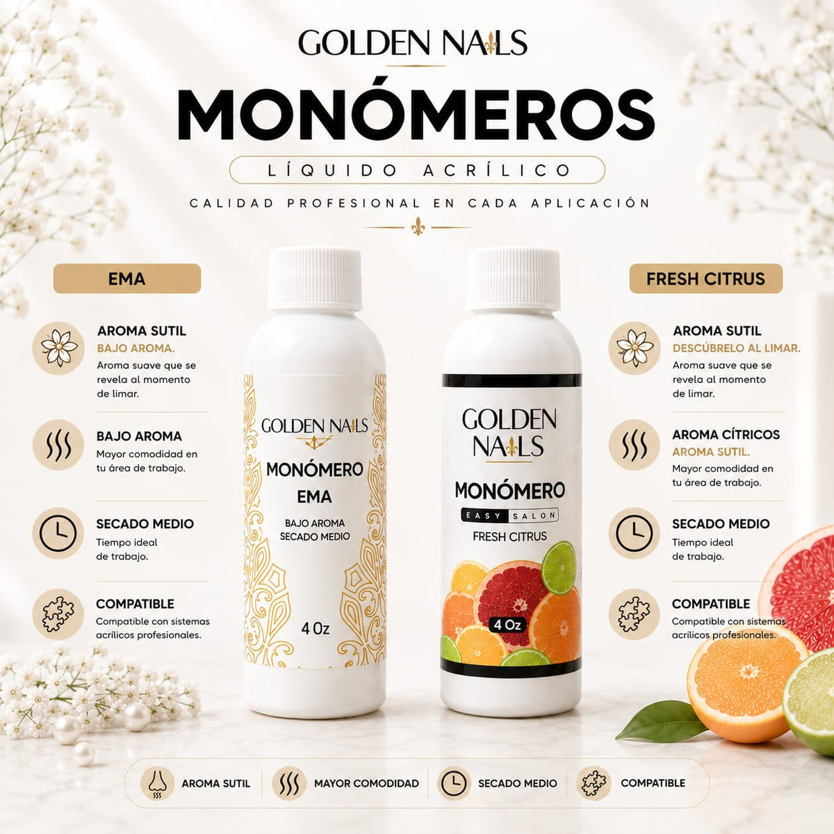 LIQUIDO ACRILICO PROFECIONAL 4OZ MONOMERO