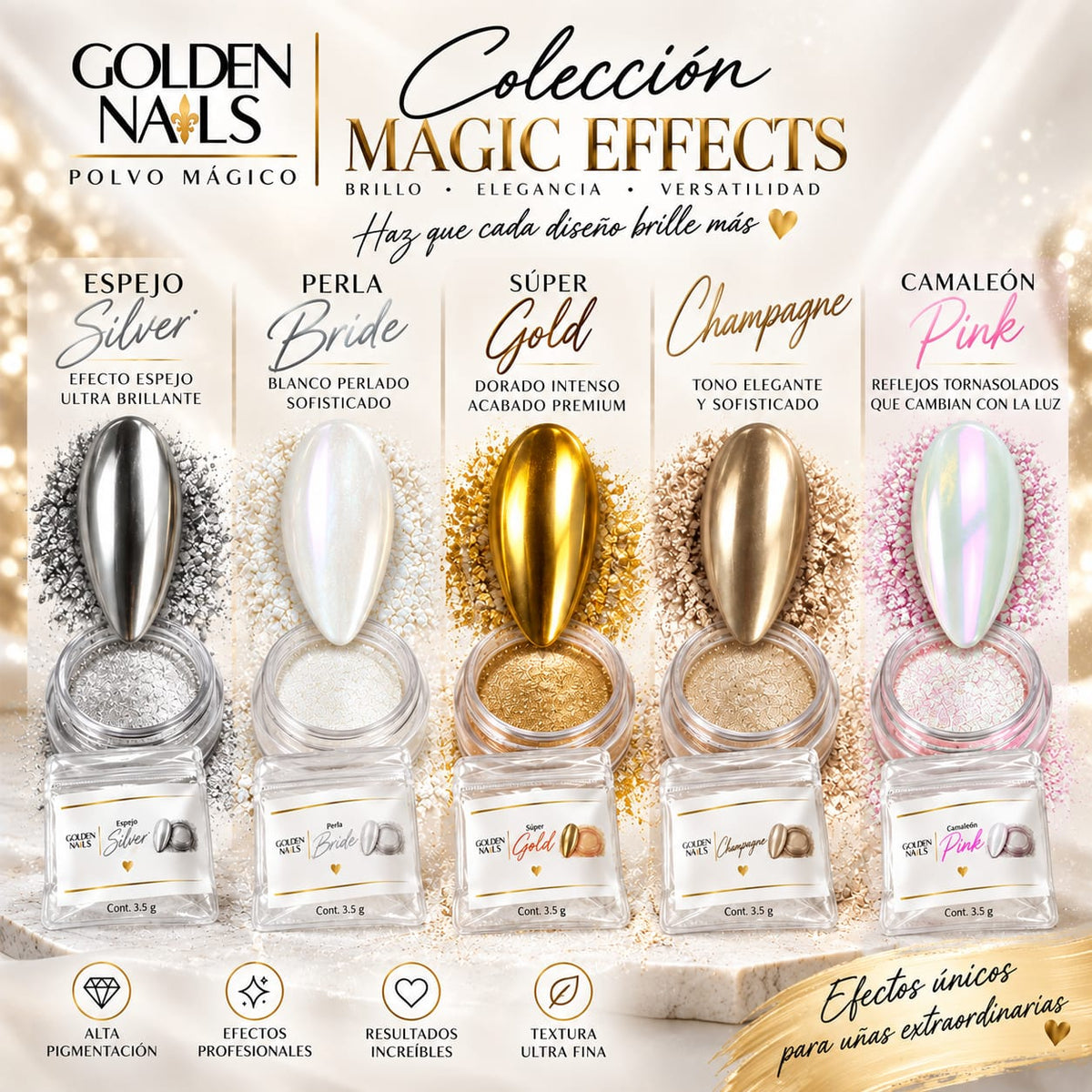 EFECTOS GOLDEN NAILS