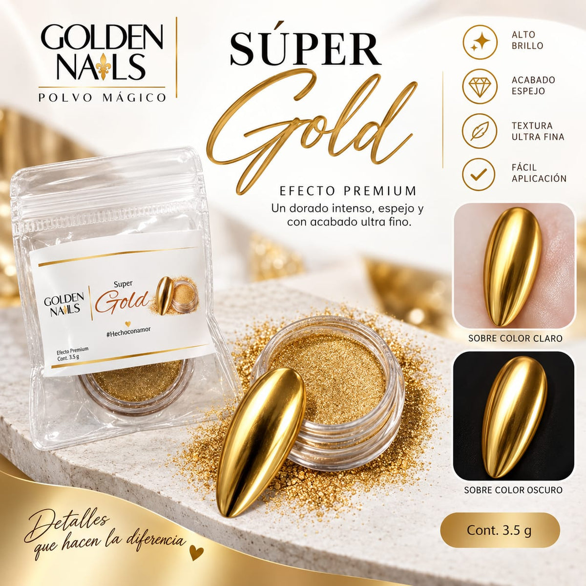 EFECTOS GOLDEN NAILS