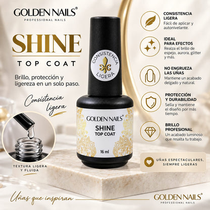 BASES & TOPS COAT GOLDEN NAILS