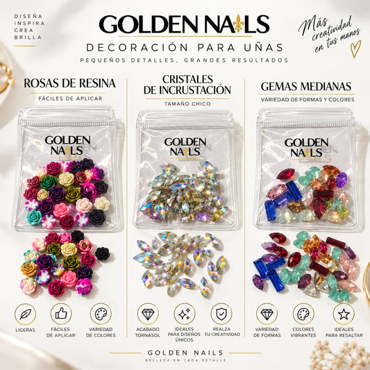 DECORACION Y CRISTALES PARA UÑAS