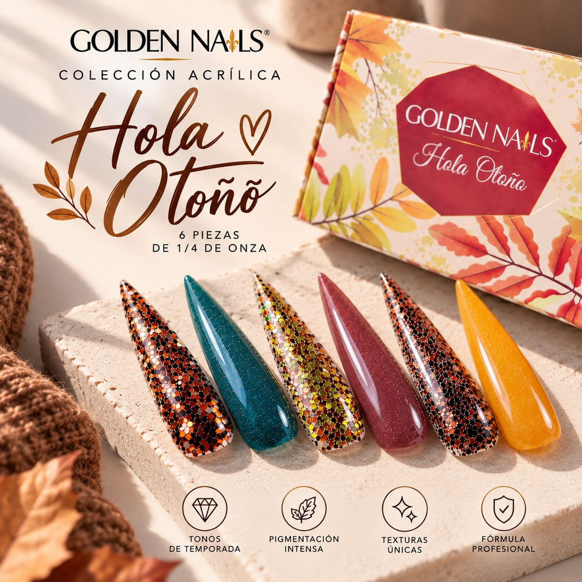 COLECCIONES ACRILICAS 6PZ