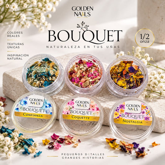 BOUQUET GOLDEN NAILS (NATURALEZA)