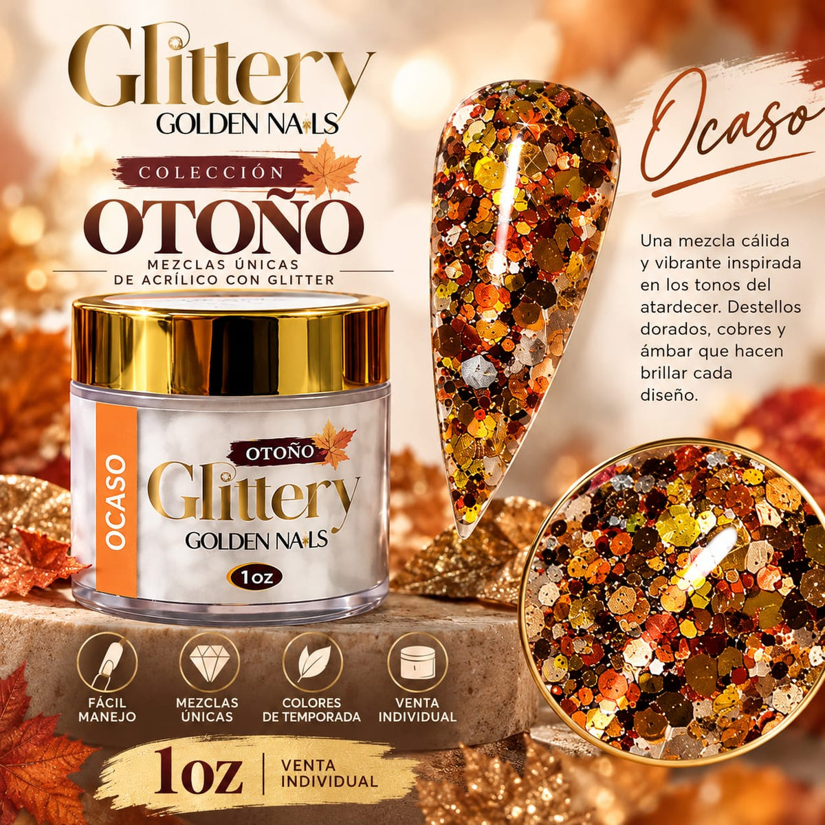 GLITTERY HOLA OTOÑO 1OZ