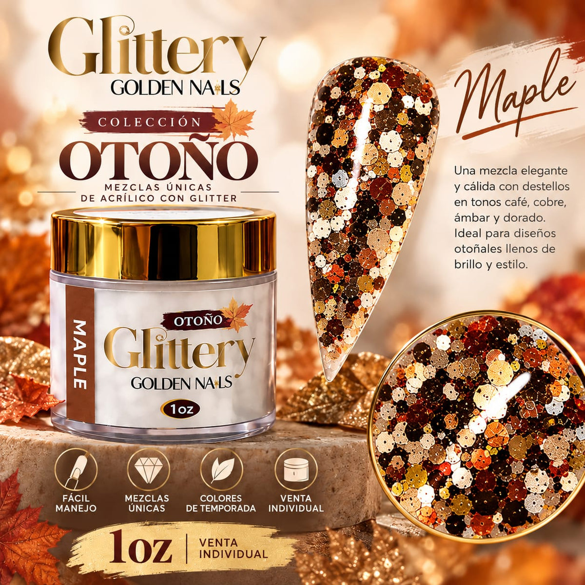 GLITTERY HOLA OTOÑO 1OZ
