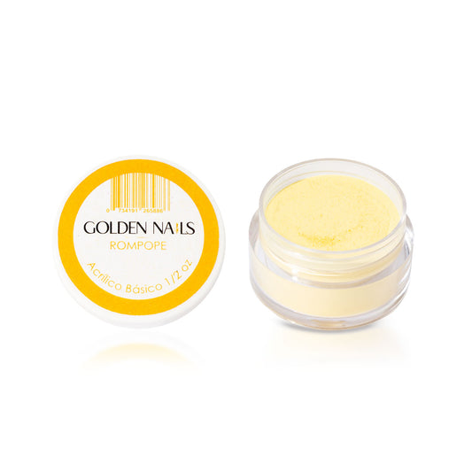 Rompope Golden Color 1/2oz acrilico para 3d y estructura para uñas