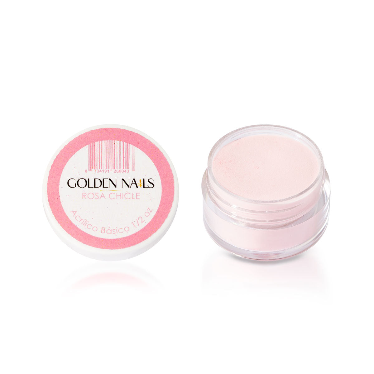 Rosa Chicle Golden Nails