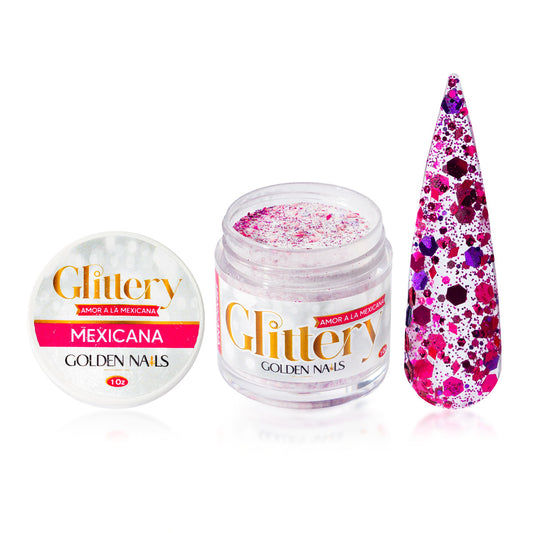Mexicana Amor a la Mexicana Glitter 1oz