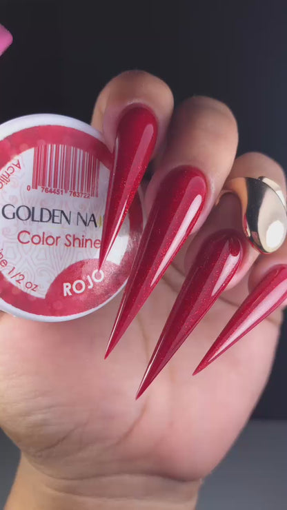 ACRILICO ROJO SHINE MEDIA ONZA  IDEAL PARA 3D Y ESTRUCTURA